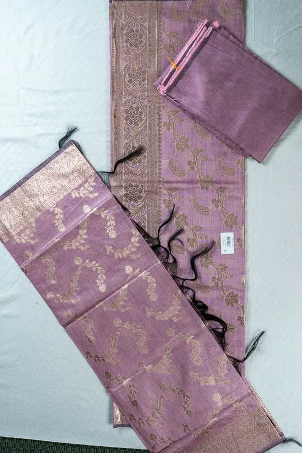 Dress Materials - Chandari Cotton - Pink
